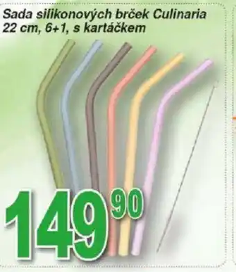 Hruška Sada silikonových brček Culinaria 22 cm, 6+1, s kartáčkem nabídka