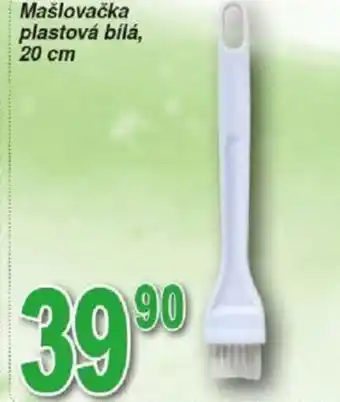 Mašlovačka plastová bílá, 20 cm