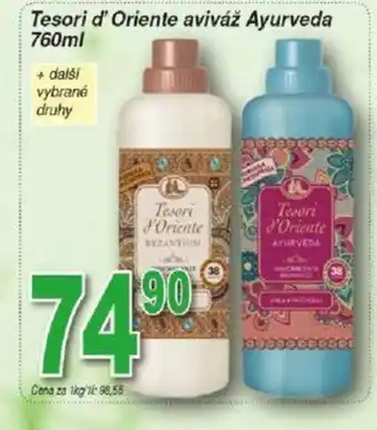 Hruška Tesori d'Oriente aviváž Ayurveda 760ml nabídka