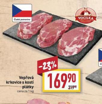 Billa Vepřová krkovice s kostí nabídka