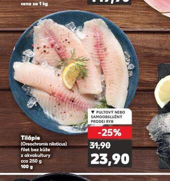 Kaufland Tilápie nabídka