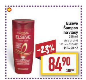 Billa Elseve šampon nabídka