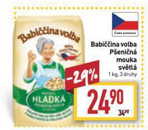 Billa Babiččina volba mouka nabídka