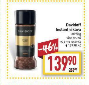 Billa Káva davidoff nabídka