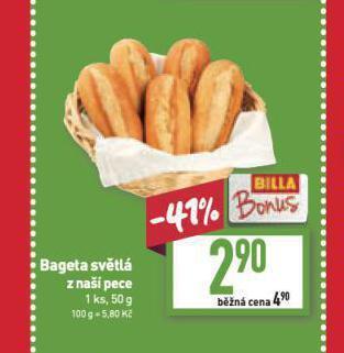 Billa Bageta nabídka