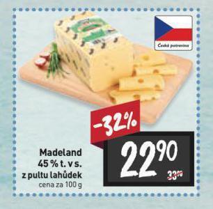 Billa Madeland sýr nabídka