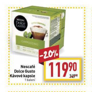 Billa Kávové kapsle dolce gusto nabídka
