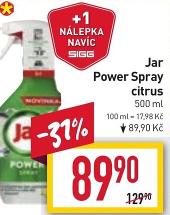 Billa Jar Power Spray citrus nabídka