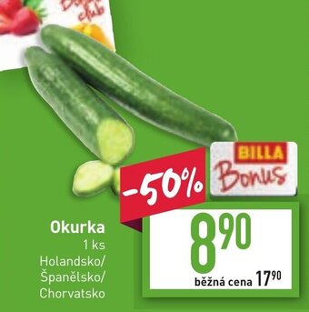 Billa Okurka nabídka