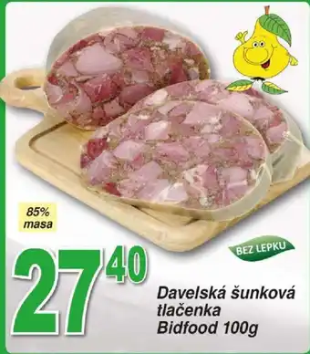Hruška Davelská šunková tlačenka Bidfood 100g nabídka