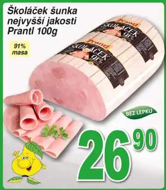 Hruška Školáček šunka nejvyšší jakosti Prantl 100g nabídka