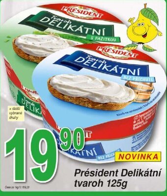 Hruška Président Delikátní tvaroh 125g nabídka