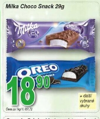 Hruška Milka Choco Snack 29g nabídka