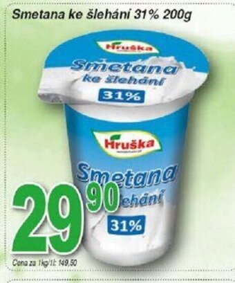Hruška Smetana ke šlehání 31% 200g nabídka