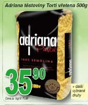 Hruška Adriana těstoviny Torti vřetena 500g Maggi tekuté nabídka
