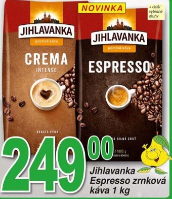 Hruška Jihlavanka Espresso zrnková káva 1 kg nabídka
