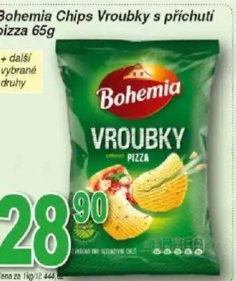 Hruška Bohemia Chips Vroubky s příchutí pizza 65g nabídka