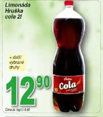 Hruška Limonáda Hruška cola 21 nabídka