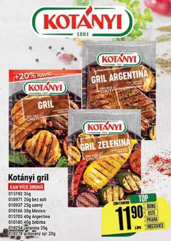 Tamda Foods Kotányi gril nabídka