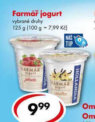 CBA Farmář jogurt, 125 g nabídka