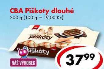 CBA Cba piškoty dlouhé, 200 g nabídka