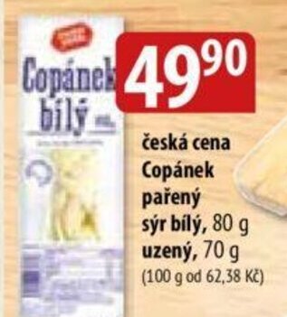 Bala česká cena Copánek pařený sýr bílý, 80 g uzený, 70 g nabídka