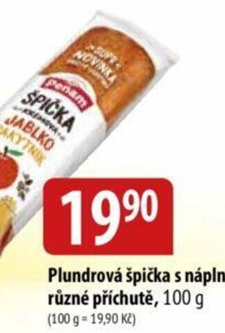 Bala Plundrová špička s náplní, různé příchutě nabídka