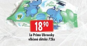 Astur&Qanto La Prima Ubrousky vlhčené dětské 72ks nabídka