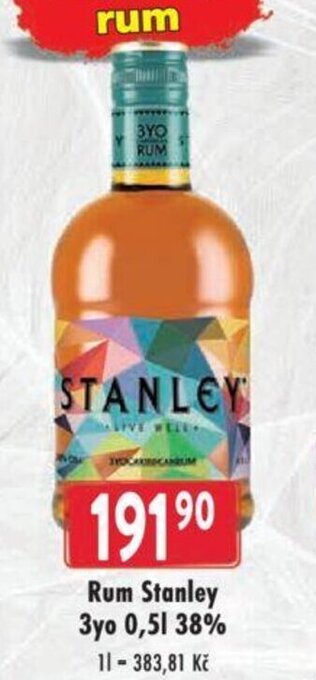 Astur&Qanto Rum Stanley Зуо 0,5l 38% nabídka