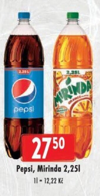 Astur&Qanto Pepsi, Mirinda 2,25L nabídka