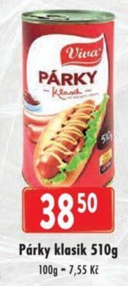 Astur&Qanto Párky klasik 510g nabídka
