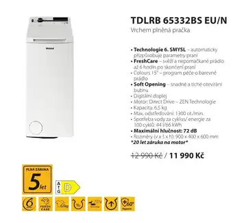 Whirlpool TDLRB 65332BS EU/N nabídka