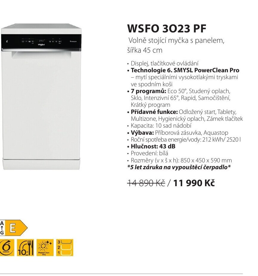 Whirlpool WSFO 3023 PF nabídka