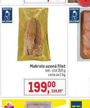 Makro Makrela uzená filet nabídka