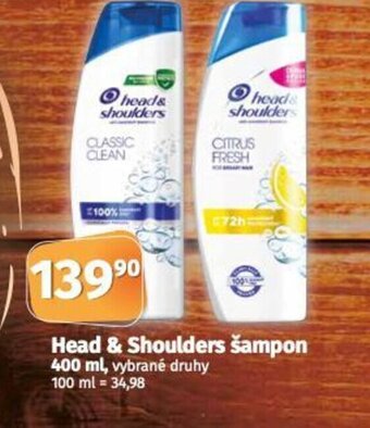 Coop Head & Shoulders šampon nabídka