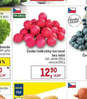 České ředkvičky červené