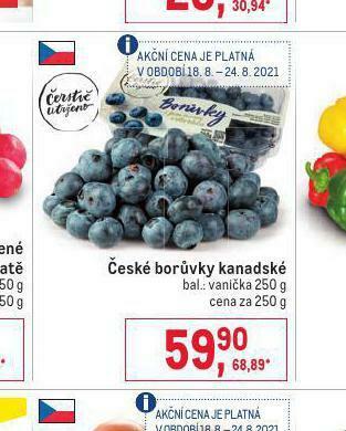 Makro České borůvky kanadské nabídka