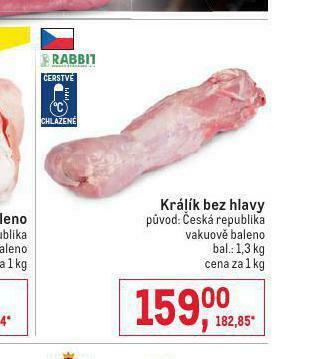 Makro Králík bez hlavy nabídka