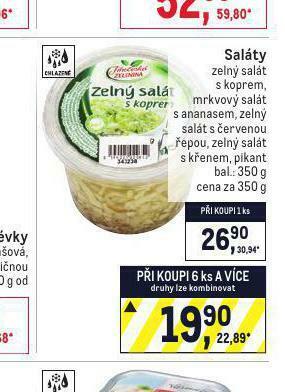 Makro Saláty nabídka