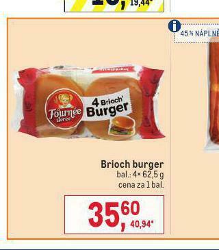 Makro Brioch burger nabídka