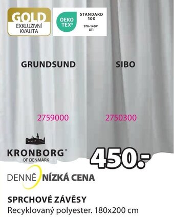 JYSK SPRCHOVÉ ZÁVĚSY nabídka