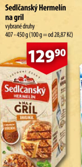 CBA Sedlčanský Hermelín na gril nabídka