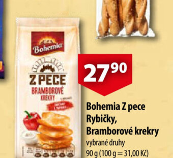 CBA Bohemia Z pece Rybičky, Bramborové krekry nabídka