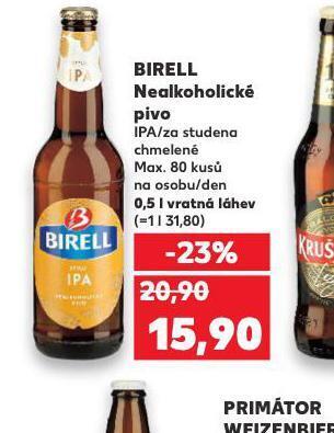 Kaufland Pivo birell nabídka