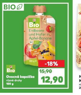 Kaufland Bio ovocná kapsička nabídka