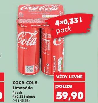 Kaufland Coca cola 4pack nabídka