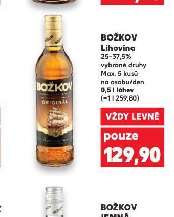 Kaufland Božkov lihovina nabídka