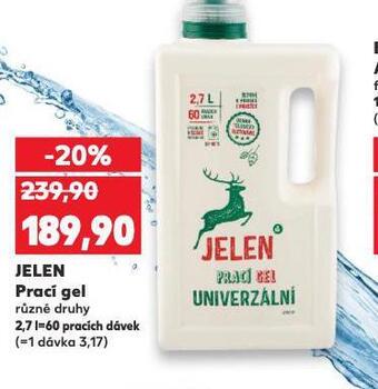Kaufland Jelen prací gel nabídka