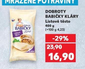 Kaufland Listové těsto nabídka