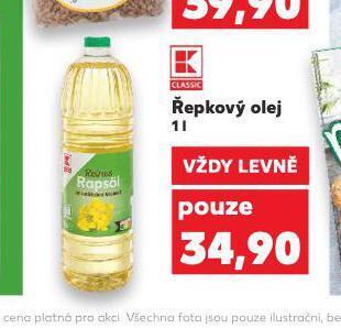 Kaufland Řepkový olej nabídka